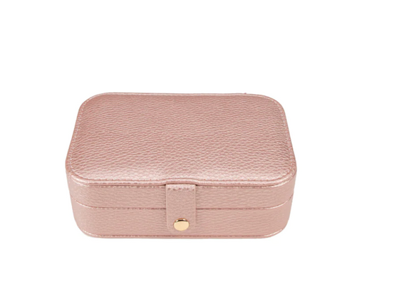 Pink Travel Jewelry Organizer