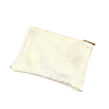  Gold Leather Pouch 8.5"