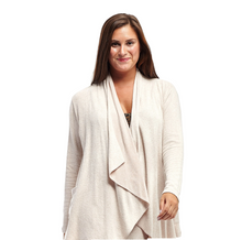  Taupe Cascading Front Comfort Jacket