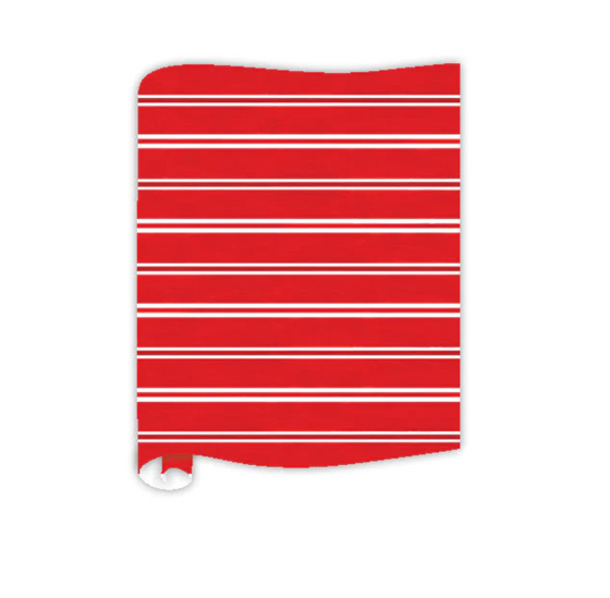 Red & White Stripe Table Runner