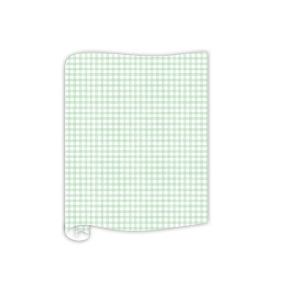 Spring Green Gingham Runner