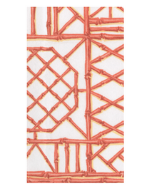  Bamboo Screen Coral Guest Towel