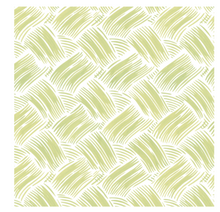  Moss Green Basketry Cocktail Napkin