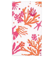  Orange Coral Matisse Guest Towel