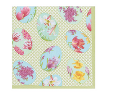  Floral Decorated Eggs Luncheon Napkin