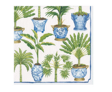  White Potted Palms Cocktail Napkin