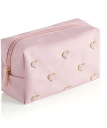  Blush Hearts Cosmetic Zip Pouch