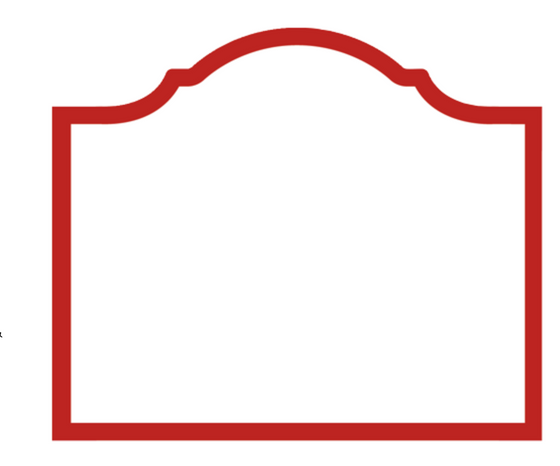 Arch Red Die-Cut Place Card