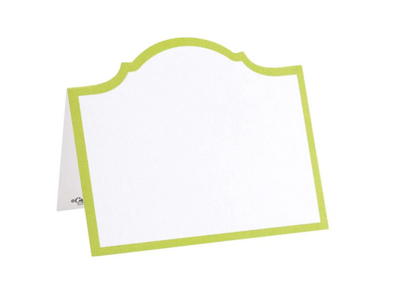 Arch Moss Green Die-Cut Place Card