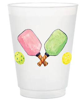 Pickle Ball Frosted Cups