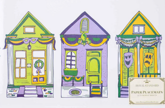 Mardi Gras House Placemats
