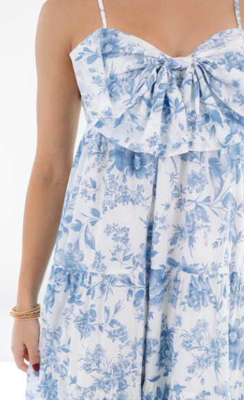 Chloe Bow Midi Dress