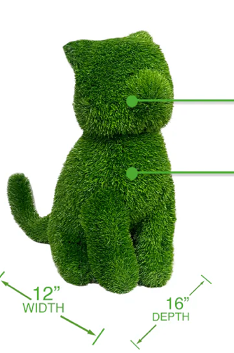 Sitting Turf Cat Large