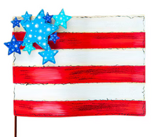  Waving Flag with Raised Stars