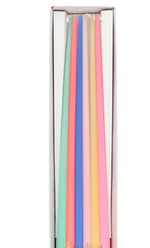  Slim Tall Multi Colored Candles