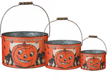  Halloween Tin Buckets