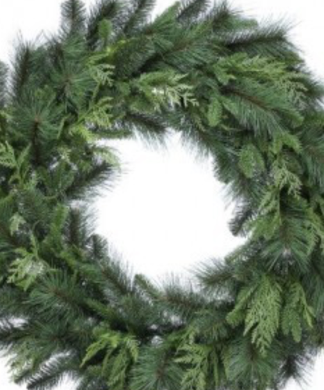 36" Bristle Pine Wreath