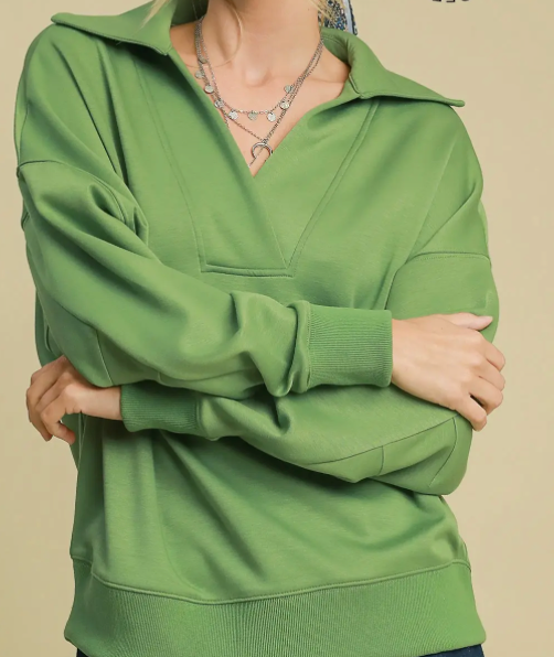 Green Luxeknit Sweatshirt