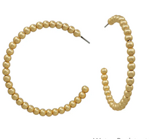  Beaded Hoop Earrings