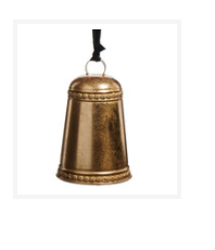  7" Gold Bell Ornament