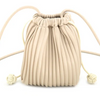 Pleated Drawstring Cellphone Purse