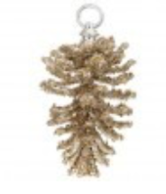 10" Glitter Pinecone Ornament