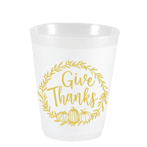 'Give Thanks' Frost Flex Cups