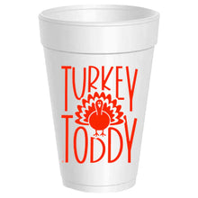  'Turkey Toddy' Styrofoam Cups in Brown Print