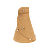 Paola Wide Brim Visor with Gold Beads