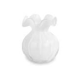 Glass Vento Medium White Bud Vase