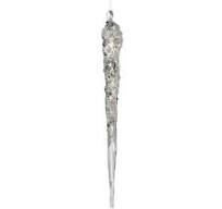  Glass Icicle Filled with Glitter