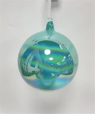 1500 MM Iridescent Ball Turquoise Blue
