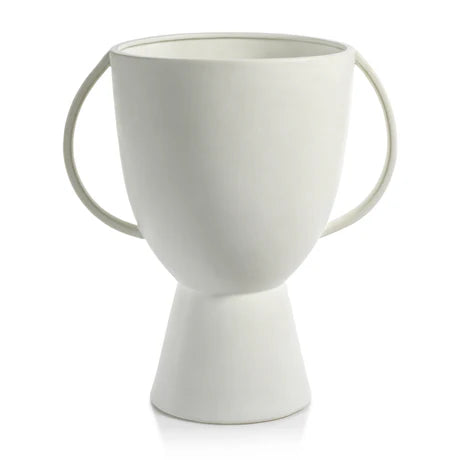 Linz White Matt Ceramic Vase