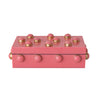 Pink & Brass Studded Box