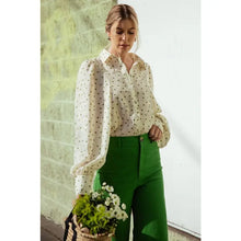  Cream with Green Dot Shirt