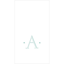 Robin's Egg Initial Boxed Guest Towel