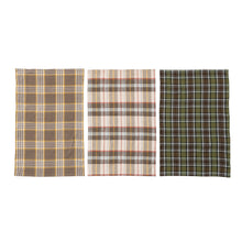  Woven Cotton Plaid Tea Towel/Napkin