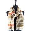 Amaya Multi Color Scarf with Gold Threads