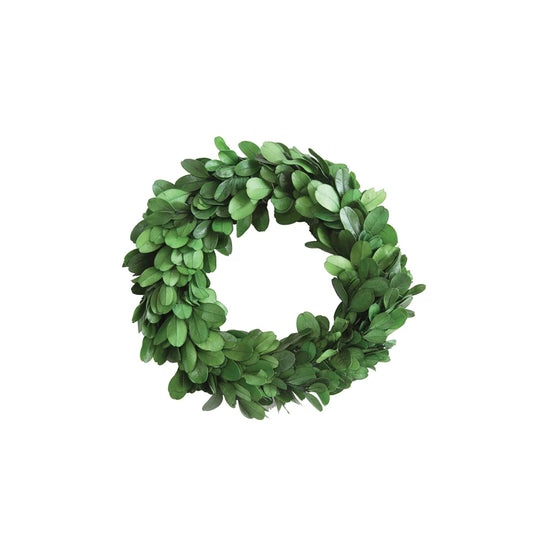 Small Preserved Boxwood Wreath 6"