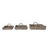Decorative Woven Rattan Trays 3 Sizes