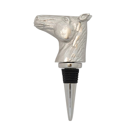 Cast Aluminum Horse Head Bottle Stopper