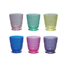  Acrylic Footed Drinking Glass w/Dots
