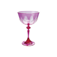  Acrylic Stemmed Drinking Glass w/ Oval Designs