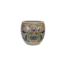  Terra Cotta Planter with Floral Pattern