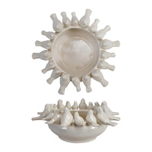  Decorative Stoneware Bowl/Planter w/ 3D Birds on Rim