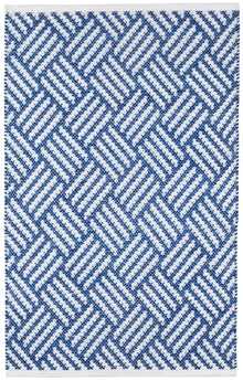 Crisscross Denim Indoor/Outdoor Rug 2'x3'