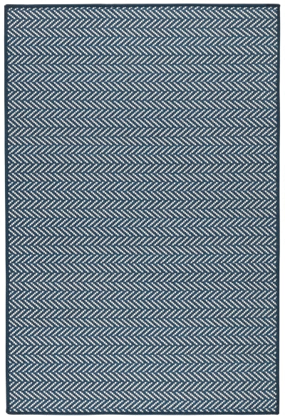 Herringbone Navy Washable Rug 2 Sizes