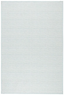  Herringbone Swedish Blue Washable Rug 2 Sizes