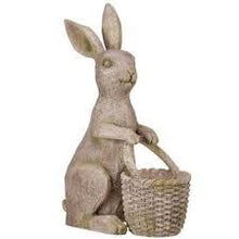  Bunny with Handle Basket Planter 16.5"
