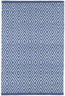  Diamond Denim/White Indoor/Outdoor Rug 2x3